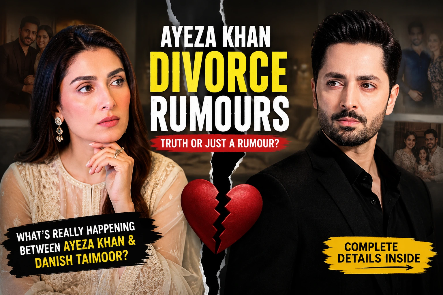 Ayeza Khan Divorce Rumours What Is Really Happening Between Ayeza Khan and Danish Taimoor?