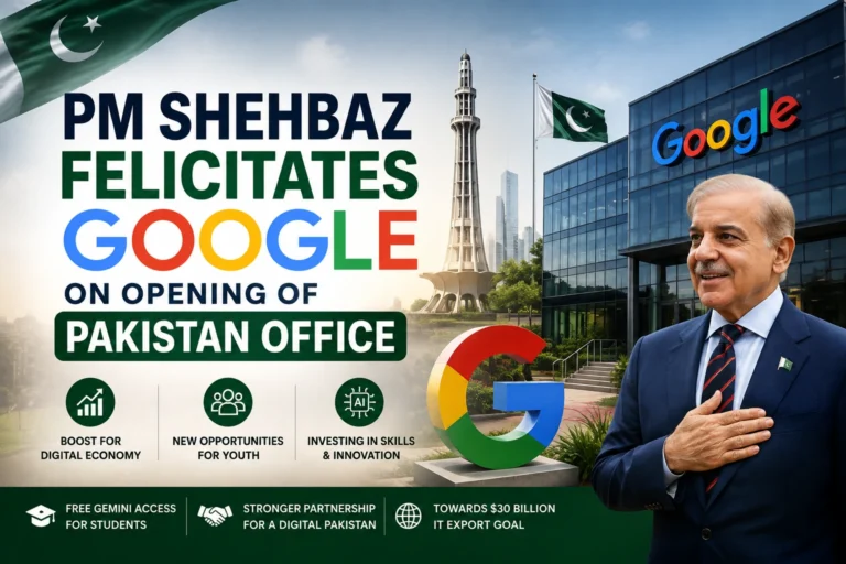 Google Opens Its First Pakistan Office PM Shehbaz Calls It a Digital Milestone