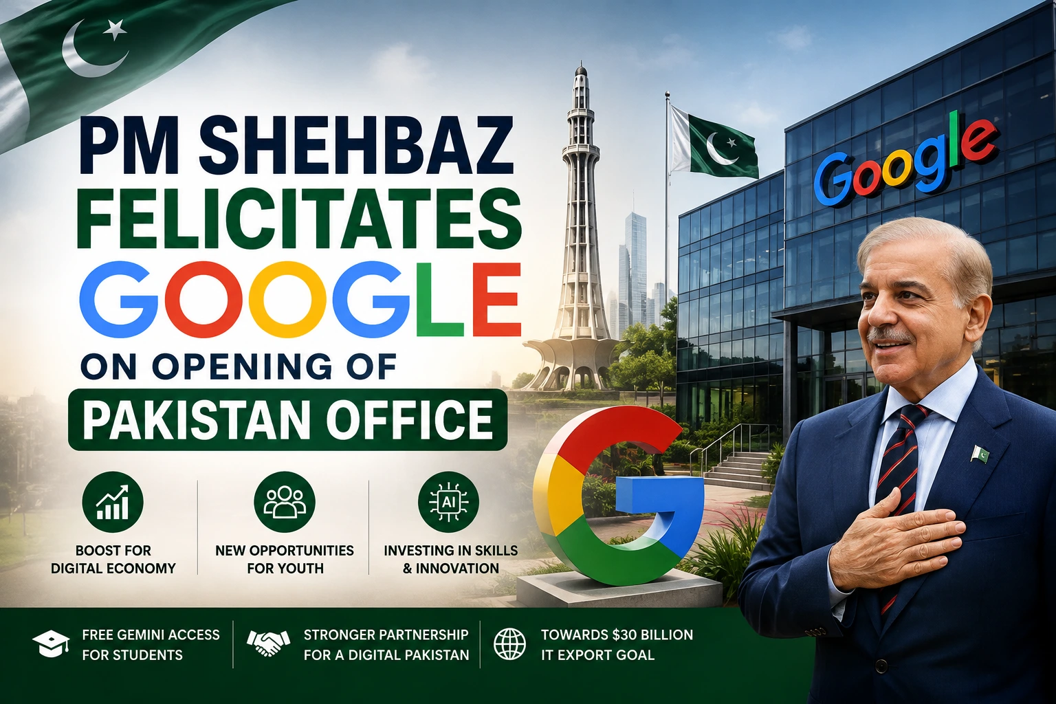 Google Opens Its First Pakistan Office PM Shehbaz Calls It a Digital Milestone