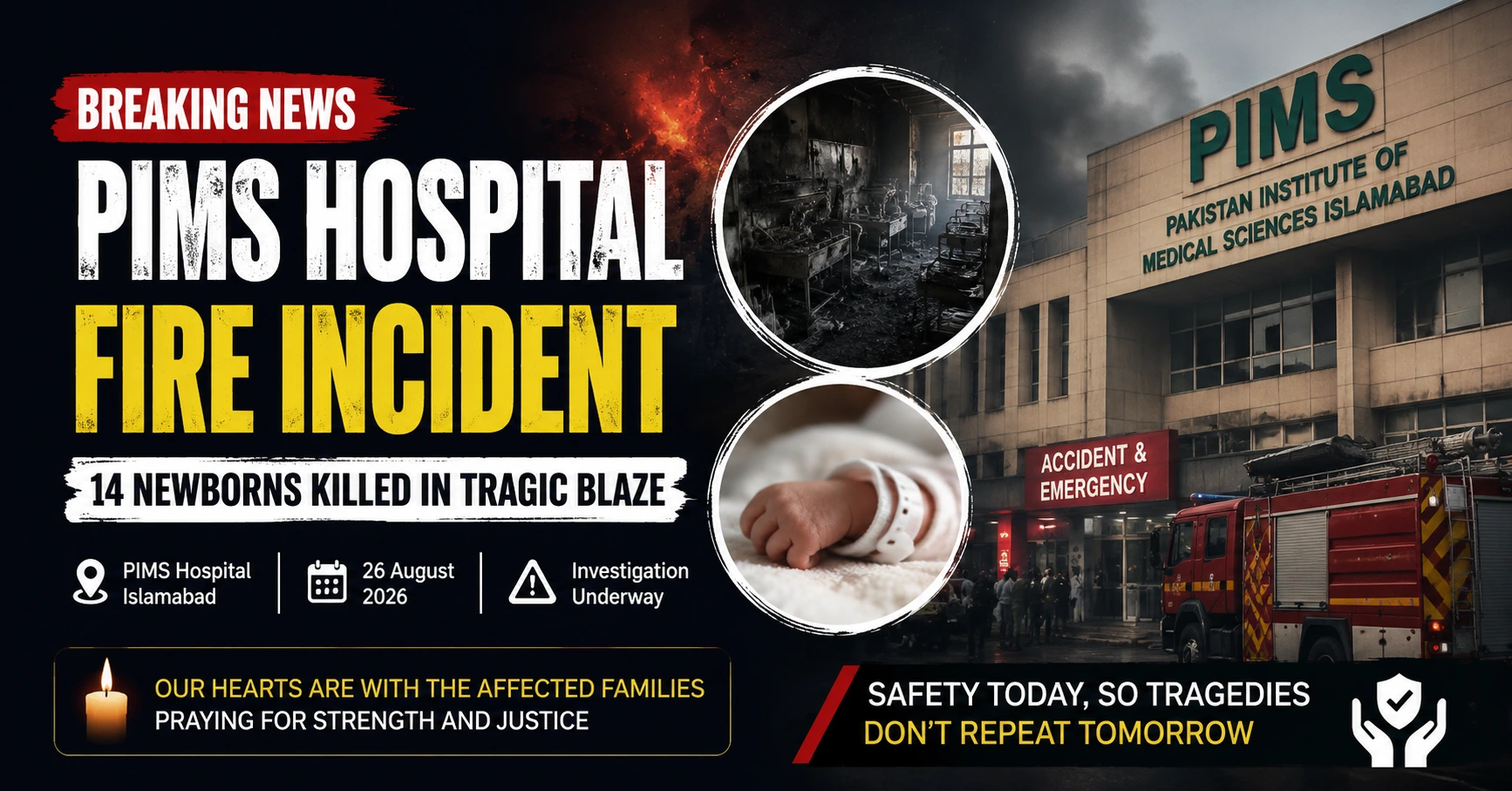 PIMS Hospital Fire Incident 14 Newborns Killed in Tragic Islamabad Hospital Blaze