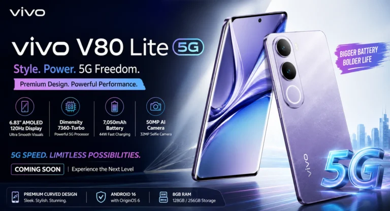 Vivo V80 Lite 5G Launch in Pakistan What to Expect