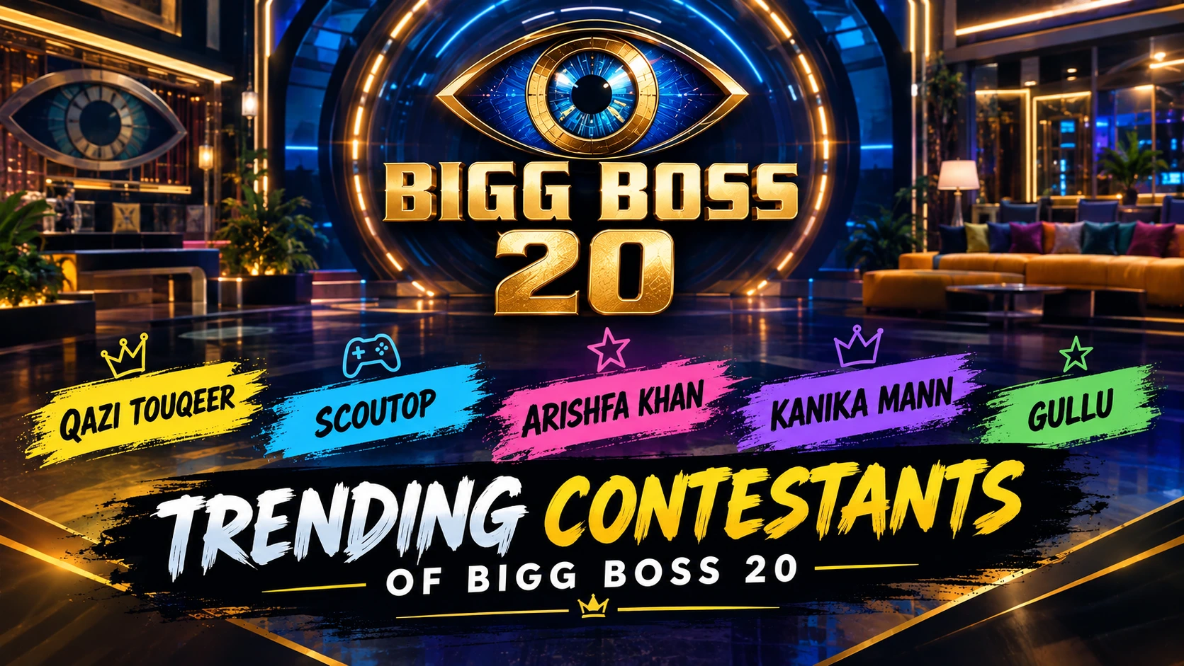 Bigg Boss 20 Qazi Touqeer, ScoutOP and Other Contestants Trending Among Fans