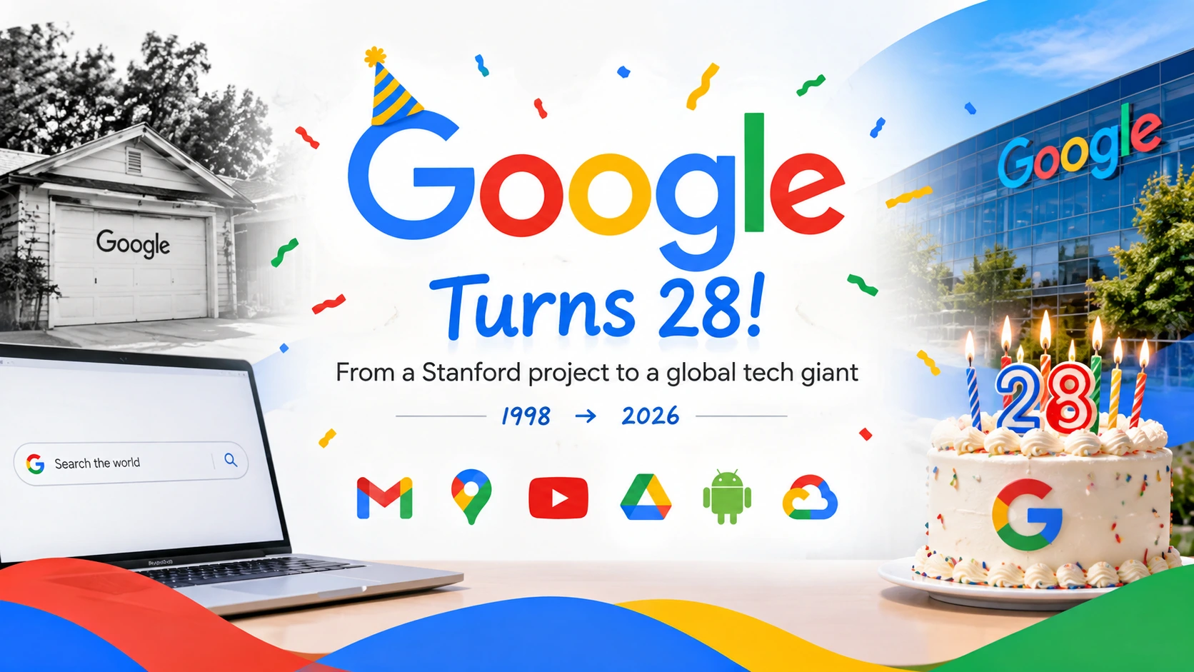 Google Celebrates Its 28th Birthday From a Garage Startup to a Global Tech Giant