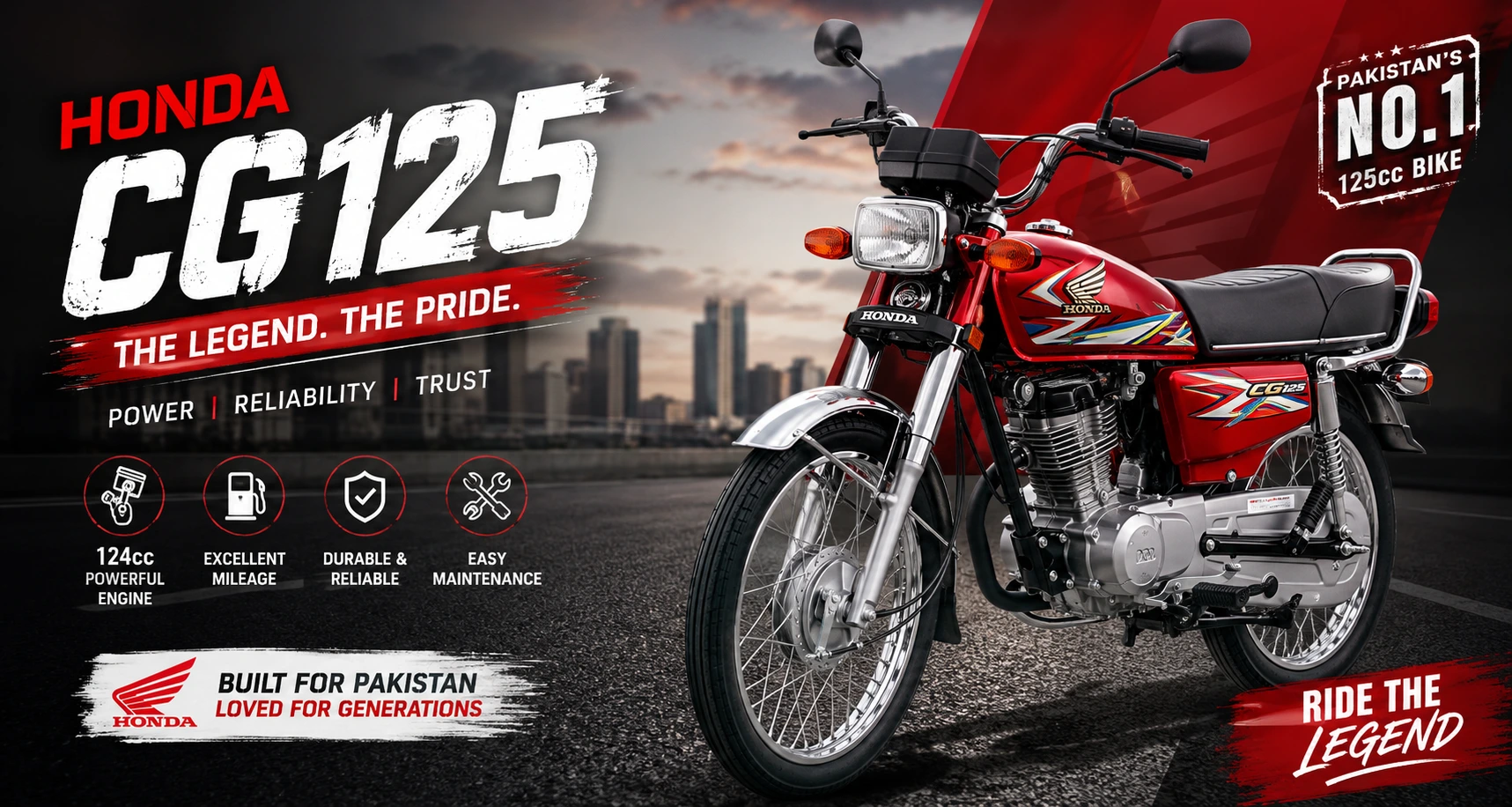 Honda CG 125 – The Legendary 125cc Bike of Pakistan