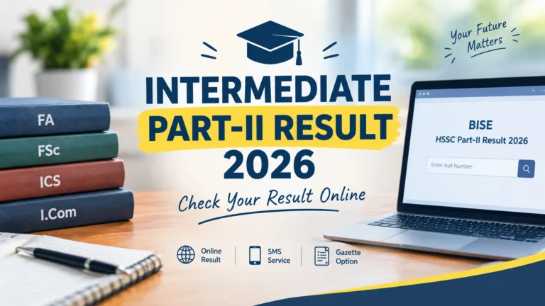 Intermediate Part-II Result 2026 Announced – Check Your Result Online