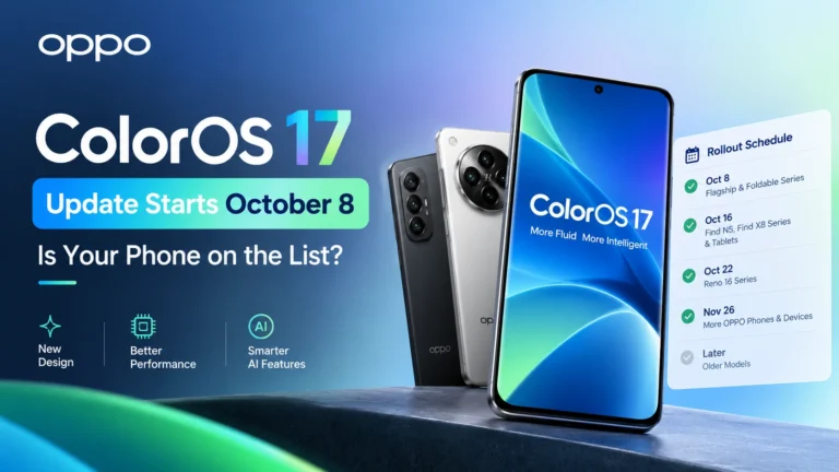 OPPO ColorOS 17 Arrives October 8 With New Features and Design