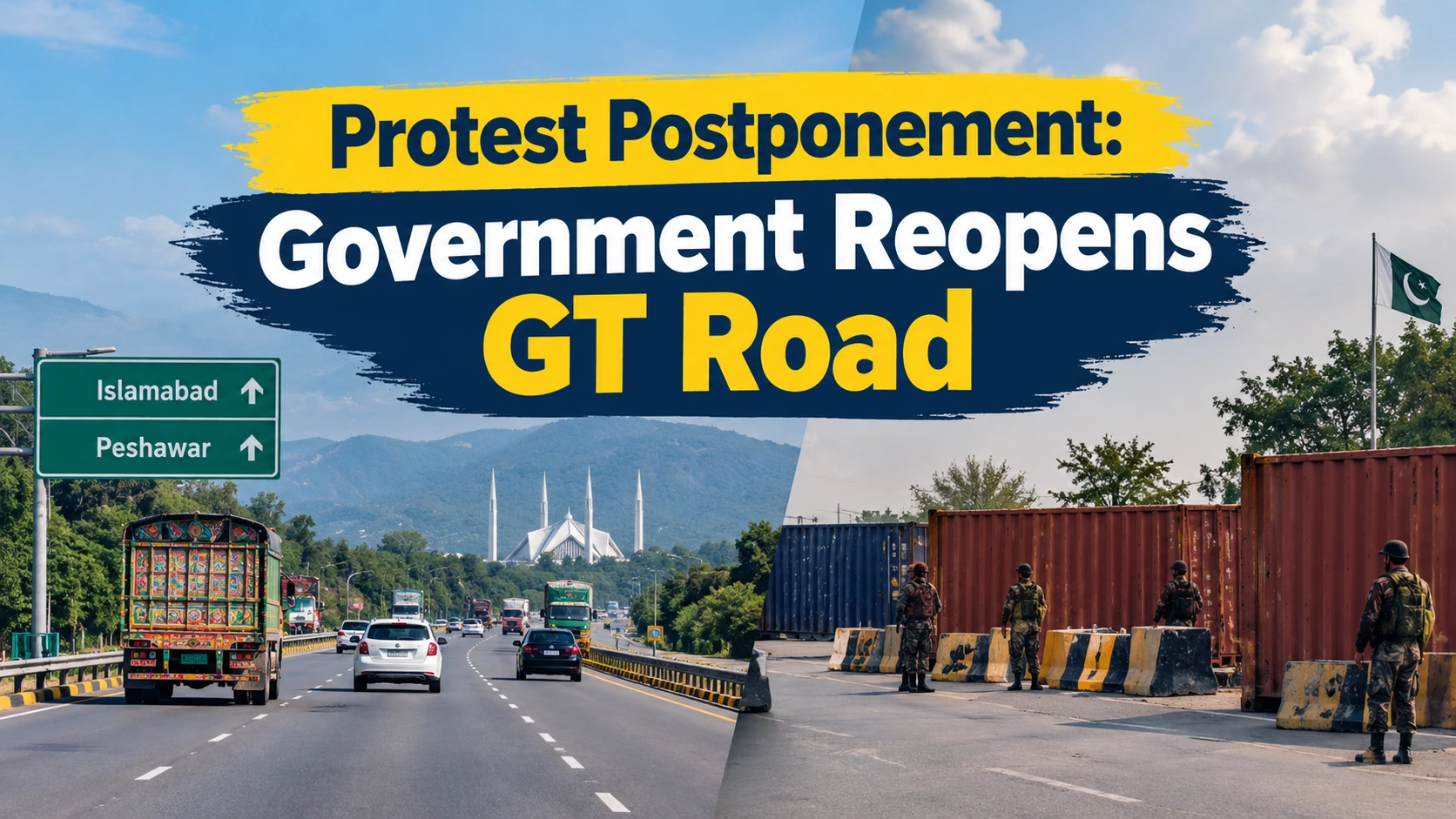Protest Postponement: Government Reopens GT Road