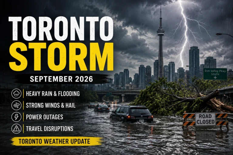 Toronto Storm 2026 Severe Thunderstorm Brings Flooding, Power Outages and Major Travel Disruptions