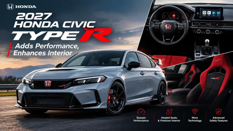 2027 Honda Civic Type R Adds Performance, Enhances Interior