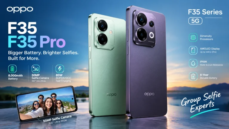 Oppo F35 and F35 Pro Debut With 8,000mAh Batteries and 50MP Selfie Cameras